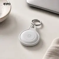 AirTag Keychain - RPD Silicone Case with Shield Emblem, White – Bild 2