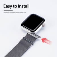 Apple Watch - DUX Milanese Version Strap - 38mm/40mm/41mm/42mm(10.Gen), Grau – Bild 5