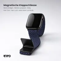 RPD Magnos Magnetic Strap Nylon Braided for Apple Watch 38/40/41/42mm - Charcoal – Bild 3