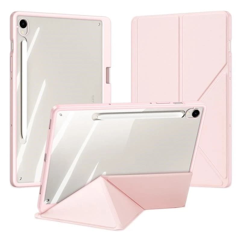 Samsung Galaxy Tab S10 FE/S9 FE/S9 - Dux Ducis Magi Series, custodia flip stand-up, rosa – 2
