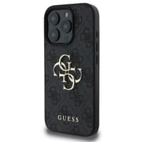 iPhone 16 Pro - Guess Metal Logo Case Schwarz GUHCP16L4GMGGR – Bild 4