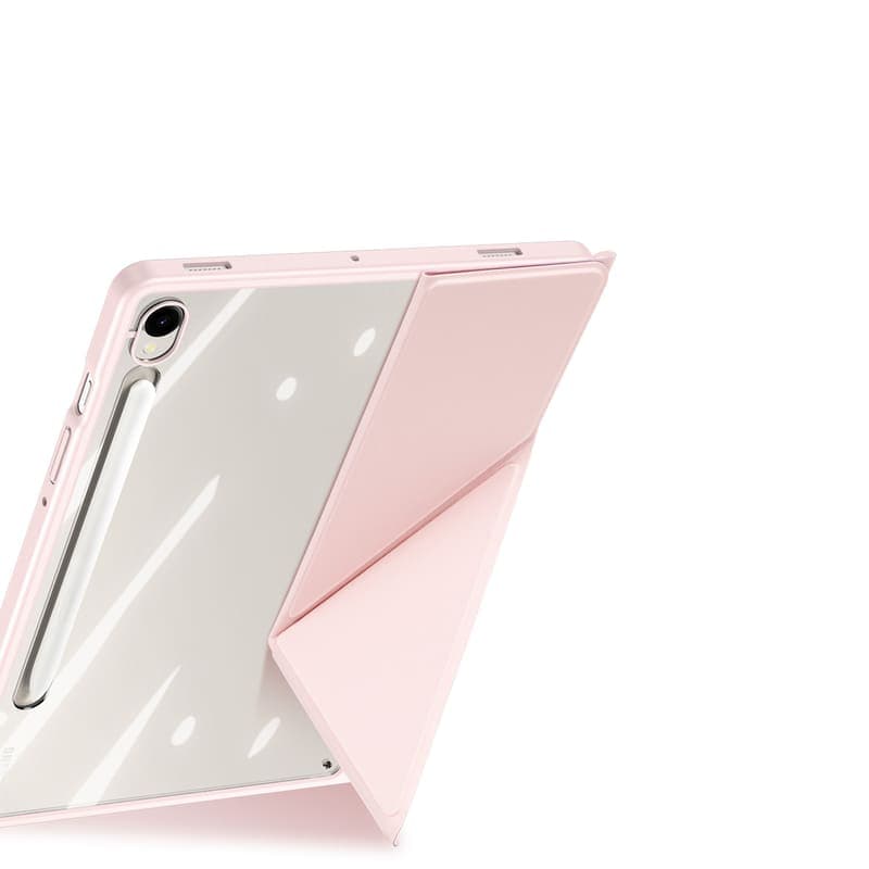 Samsung Galaxy Tab S9 FE Plus / S9 Plus / S10 Plus - Dux Ducis Magi Series, aufstellbares Flip-Etui, Pink – 2