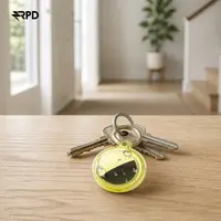 AirTag Keychain - RPD TPU Case, Water-repellent, Transparent, Yellow – Bild 4