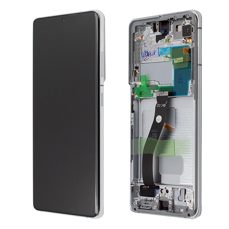 Samsung Galaxy S21 Ultra Frontglass / LCD phantom silver, new, original