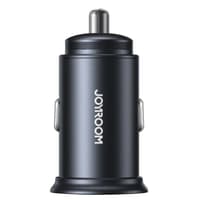Joyroom - JR-CCN04, Mini Metal Fast Car Charger (A+C) 60W, Black – Bild 4