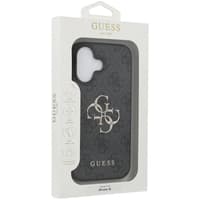 iPhone 16 - Guess Metal Logo Case Black – Bild 8