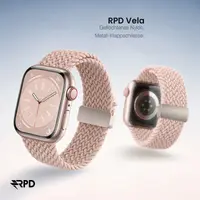 RPD Vela Cinturino Sport Nylon Intrecciato Parachute per Apple Watch 38/40/41/42mm - Rosa Sabbia – Bild 5