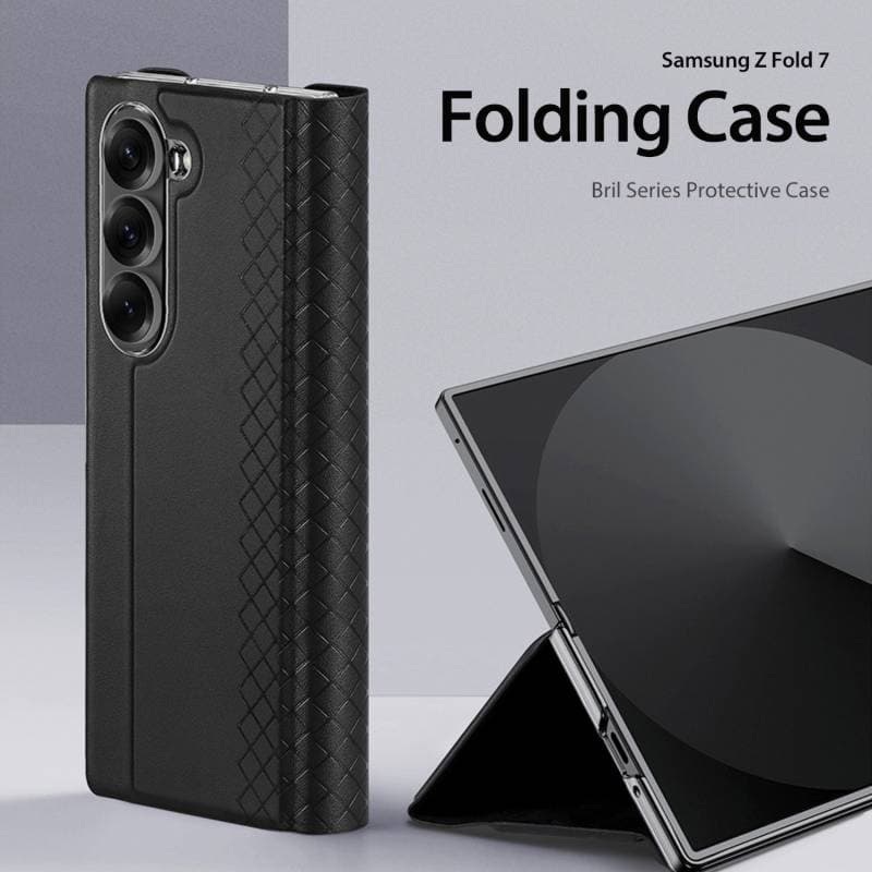 Samsung Galaxy Z Fold 6 - Dux Ducis Bril Series with pen holder, black – 4
