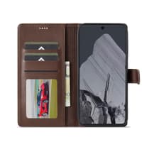 Google Pixel 9A - LC.IMEEKE Custodia a portafoglio con 3 scomparti per carte e chiusura magnetica, marrone – Bild 6