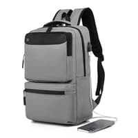 Okade S9903 - Laptop backpack 13-15.6" with USB & trolley strap, water-repellent, gray – Bild 6
