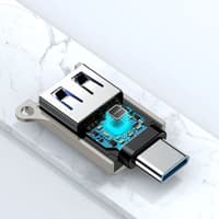 Joyroom - USB-C to USB-A Adapter - Gray – Bild 3