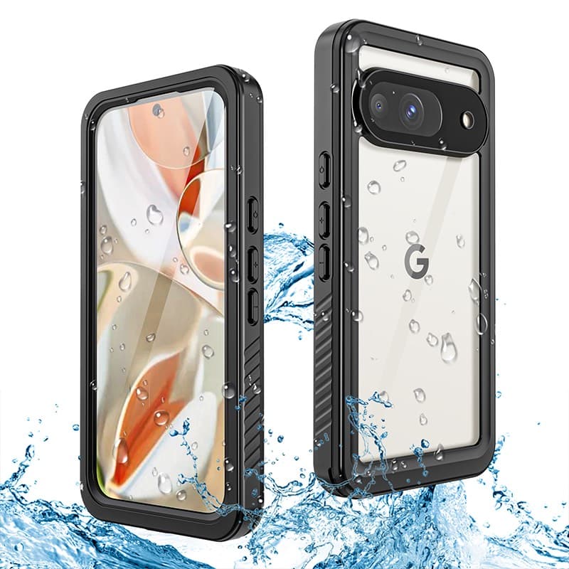 Pixel 9 - Coque d'extérieur Redpepper FS Series avec protection anti-poussière et caches pour ports, noire