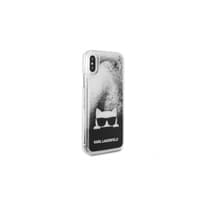 iPhone X / XS - Karl Lagerfeld Liquid Glitter KLHCPXCHPEEBK, schwarz – Bild 2