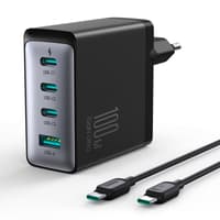 GaN Ultra JR-TCG04EU 100W 3C1A Caricabatterie rapido-Nero+100W Cavo da C a C 1,2 m-Nero (UE) – Bild 1