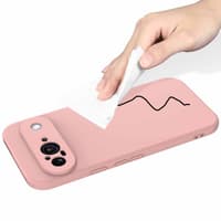 Google Pixel 9 - Housse en silicone rose – Bild 5