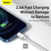 Baseus Superior Series - Câble de recharge rapide USB-A vers LIghtning, 2.4A 2m, Blanc (CALYS-C02) – Bild 4