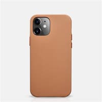 iPhone 12/12 Pro - iCarer genuine leather backcase light brown (RIX1206-BN) – Bild 3