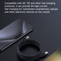 McDodo - USB-C to USB-C Magnetic Self-Winding Cable, 60W, 1.2m, Schwarz – Bild 3
