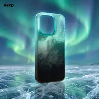 iPhone 16 Pro - Custodia Aurora Gradient Northern Lights, verde scuro – Bild 3