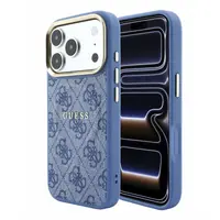 iPhone 18 Pro Max / 17 Pro Max – Guess Hülle aus PU-Leder mit MagSafe, Blau GUHMP18XP4MSEGCB – Bild 1