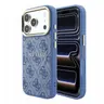 iPhone 18 Pro Max / 17 Pro Max – Guess Hülle aus PU-Leder mit MagSafe, Blau GUHMP18XP4MSEGCB