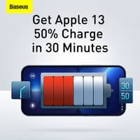 Baseus - Compact - Fast charger 2U+C, 30W EU, White (CCXJ-E02) – Bild 6
