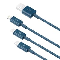 Baseus - Superior Serie - Câble de recharge rapide USB vers M+L+C, 3.5A 1.5m, bleu (CAMLTYS-03) – Bild 8
