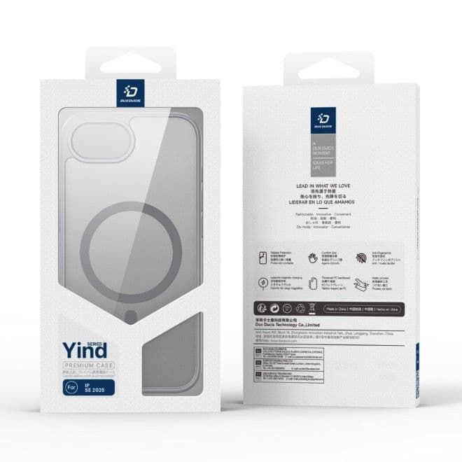 iPhone 16e/17e - Dux Ducis Yind Series with Magsafe in gray – 2