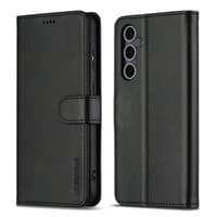 Samsung Galaxy A37 - LC.IMEEKE Wallet Etui mit 3 Kartenfächern & Magnetverschluss, schwarz – Bild 1