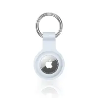 Étui de protection AirTag - RPD Housse en silicone souple avec anneau porte-clés, Bleu clair – Bild 1