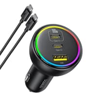 Baseus - Multi-Port Fast Car Charger C+C+U, 152.2W Set, Black – Bild 4