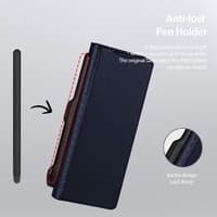Samsung Galaxy Z Fold 7 - Dux Ducis Bril Series with pen holder, blue – Bild 7