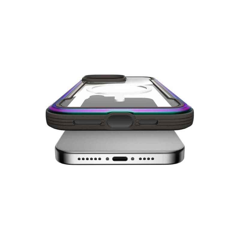 iPhone 15 Pro Max - Raptic Defense Shield Iridescent Hülle mit MagSafe, Iridescent – 3