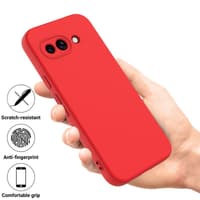 Google Pixel 9A - Silicone protective case, red – Bild 4