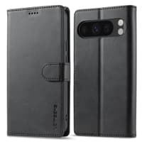 Google Pixel 9 / 9 Pro - LC.IMEEKE Wallet Etui mit 3 Kartenfächern & Magnetverschluss, Schwarz – Bild 1