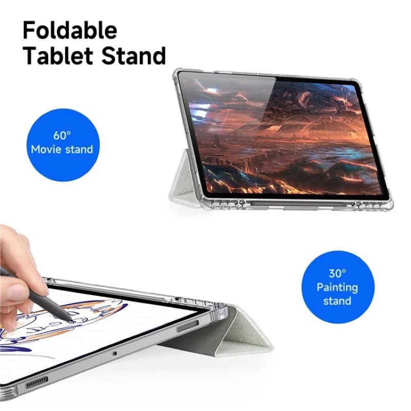 Samsung Galaxy Tab S9 FE Plus / S9 Plus / S10 Plus - Dux Ducis Unid Series, aufstellbares Flip-Etui, Grün – 2