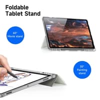 Samsung Galaxy Tab S9 FE Plus / S9 Plus / S10 Plus - Dux Ducis Unid Series, aufstellbares Flip-Etui, Grün – Bild 2