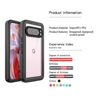 Google Pixel 9 Pro XL - Redpepper IP68 FS Series Wasserdichtes Outdoor Case, schwarz – Bild 7