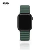 RPD Aurum Lederarmband Magnet Premium für Apple Watch 38/40/41/42mm - Olivgrün – Bild 1