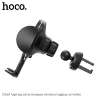 Hoco CA60 Aspiring infrared sensor wireless charging car holder, black – Bild 6