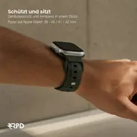 RPD Lattice Silikonarmband Karo-Muster für Apple Watch 38/40/41/42mm - Grün – Bild 4