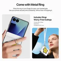 Galaxy Z Flip8 - Dux Ducis - Luvy Series, Love Edition (Yellow Star), white – Bild 4