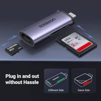 Ugreen - USB-C card reader TF/SD (CM184 / 50704), gray/black – Bild 5