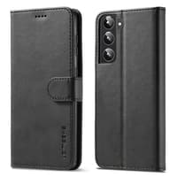 Samsung Galaxy A51 - LC.IMEEKE Etui mit Kartenfächern & Magnetverschluss, schwarz – Bild 1