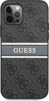 iPhone 13 Pro - Guess Backcover Case Stripe Black - GUHCP13L4GDGR – Bild 1