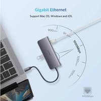 Ugreen – USB-C Hub 9-in-1 mit HDMI, VGA, LAN, SD/TF & PD (CM179 / 40873), grau – Bild 7