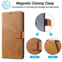 Google Pixel 9/9 Pro - LC.IMEEKE Wallet Etui mit 3 Kartenfächern & Magnetverschluss, hellbraun – Bild 8