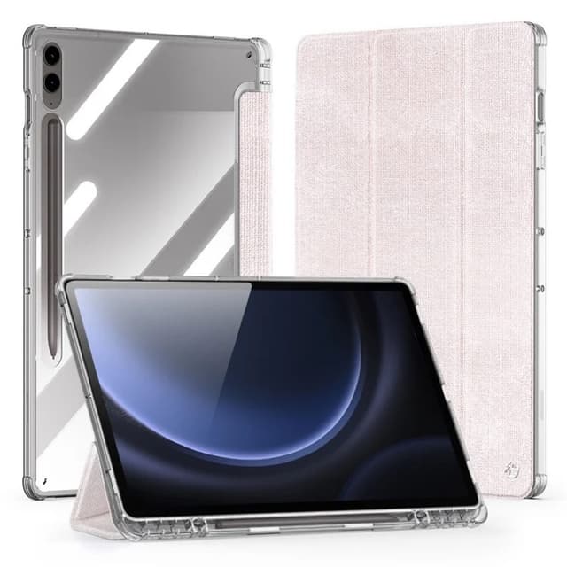 Samsung Galaxy Tab S9 FE Plus / S9 Plus / S10 Plus - Dux Ducis Unid Series, attachable flip case, pink
