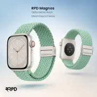 RPD Magnos Magnet Armband Nylon Geflochten für Apple Watch 38/40/41/42mm - Salbeigrün – Bild 5