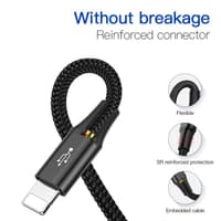 Baseus - Câble de recharge rapide 4 en 1 pour iP+Type-C(2)+Micro, 3.5A 1.2m, noir (CA1T4-B01) – Bild 6